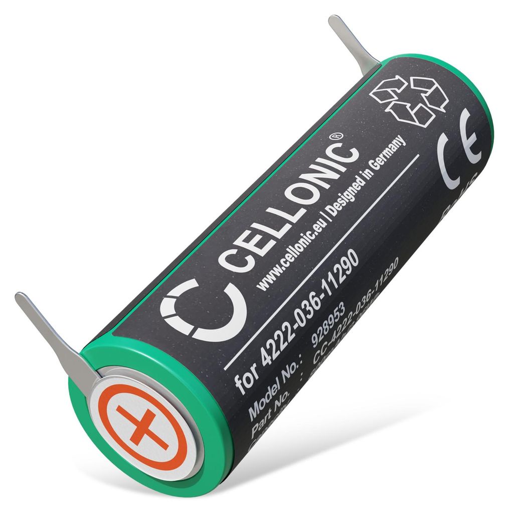 CELLONIC 1x Akku für Elektrische Zahnbürste Kompatibel mit Philips Sonicare HX6530, Sonicare DiamondClean HX9340, HX9340, 3000 040 83812 - (800mA...