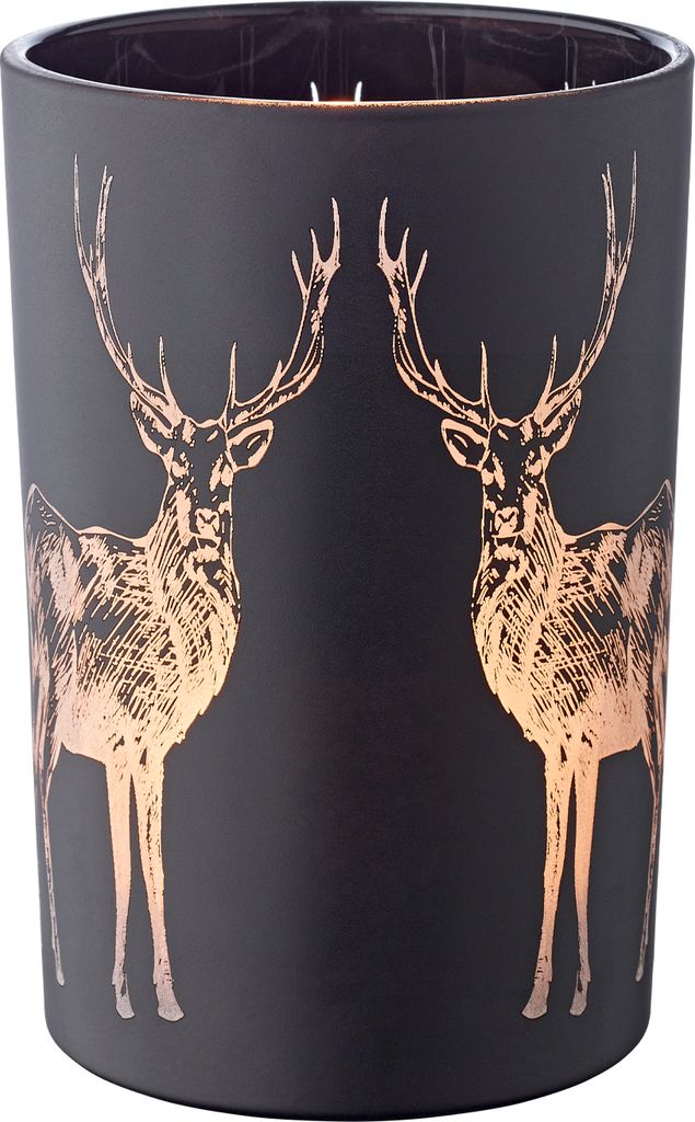 EDZARD Glas Windlicht Hirsch Tiu H 18 cm Produktbild 