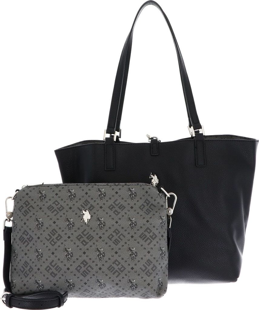 U.S. POLO ASSN. Torba na ramię Shopper Bag Malibu czarny Zdjęcie produktu 