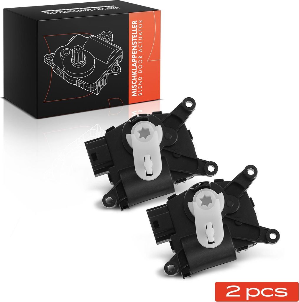 Frankberg 2x Stellmotor Mischklappe Klimaanlage für VW Passat 3G2 CB2 Beetle 5C1 5C2 5C7