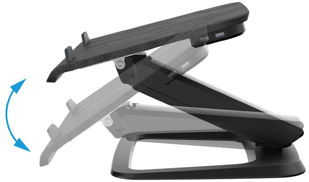 Fellowes Laptop Ständer Hana Series, höhenverstellbar über Gasfeder, weiß; 8064401