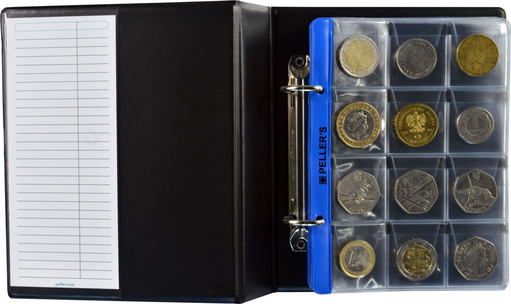 Album da collezione per 120 monete: 10 scomparti per Immagine del prodotto 