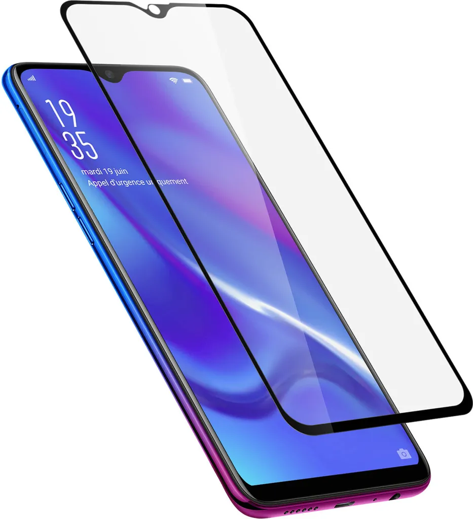 Pellicola Vetro Temperato Akashi per Oppo RX17 Neo - Bordi Neri 9H