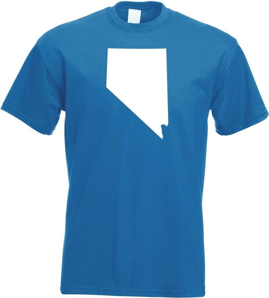 Kiwistar - T-Shirt - royal - USA - Bundesstaat - Nevada Herren Funshirt Bedruckt Design Sprüche Spruch Motive - mit Motiv Bedruckt - Funshirt Desi...