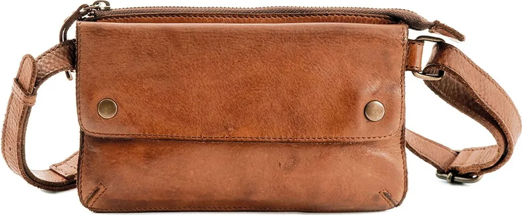 HAROLD'S Pelle marsupio borsa a tracolla Submarine Beltbag Cognac marrone