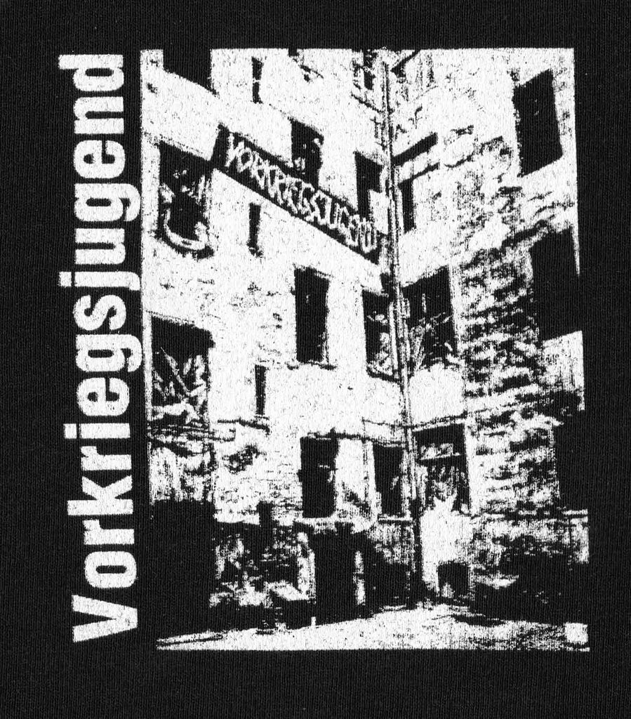 Vorkriegsjugend - Cover 1.EP, Aufnäher gedruckt, schwarz/weiss