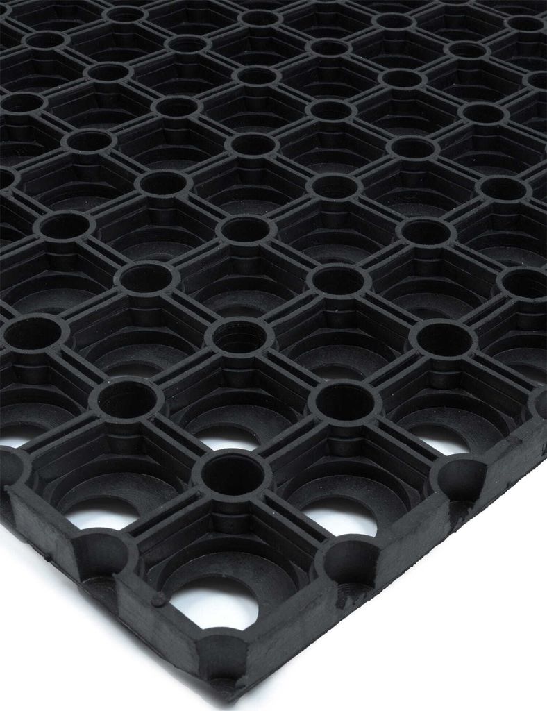 Gummimatte Domino 100x150cm Schwarz 22mm – Robust und Rutschfest