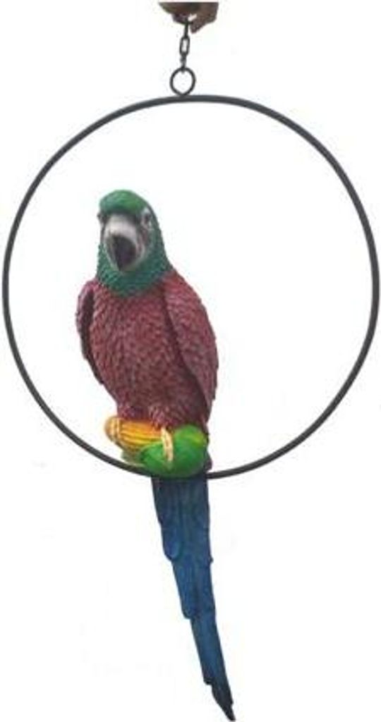 Papageien Vogel figur abstrakte figuren statuen moderne bemalt neu 60cm statue