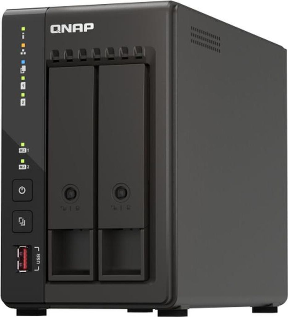 QNAP TS-253E - NAS - Tower - Intel Celeron - J6412 - Schwarz