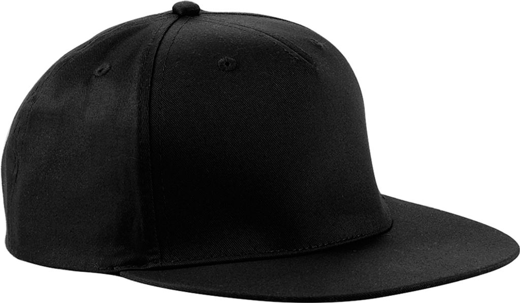 Beechfield - Snapback Mütze Rapper BC4804 (Einheitsgröße) (Schwarz)