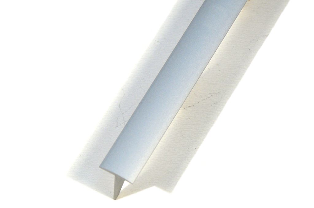 Endeleiste Winkelleiste Für Küchenarbeitsplatte - 40mm, Satiniert Nickel, 62cm