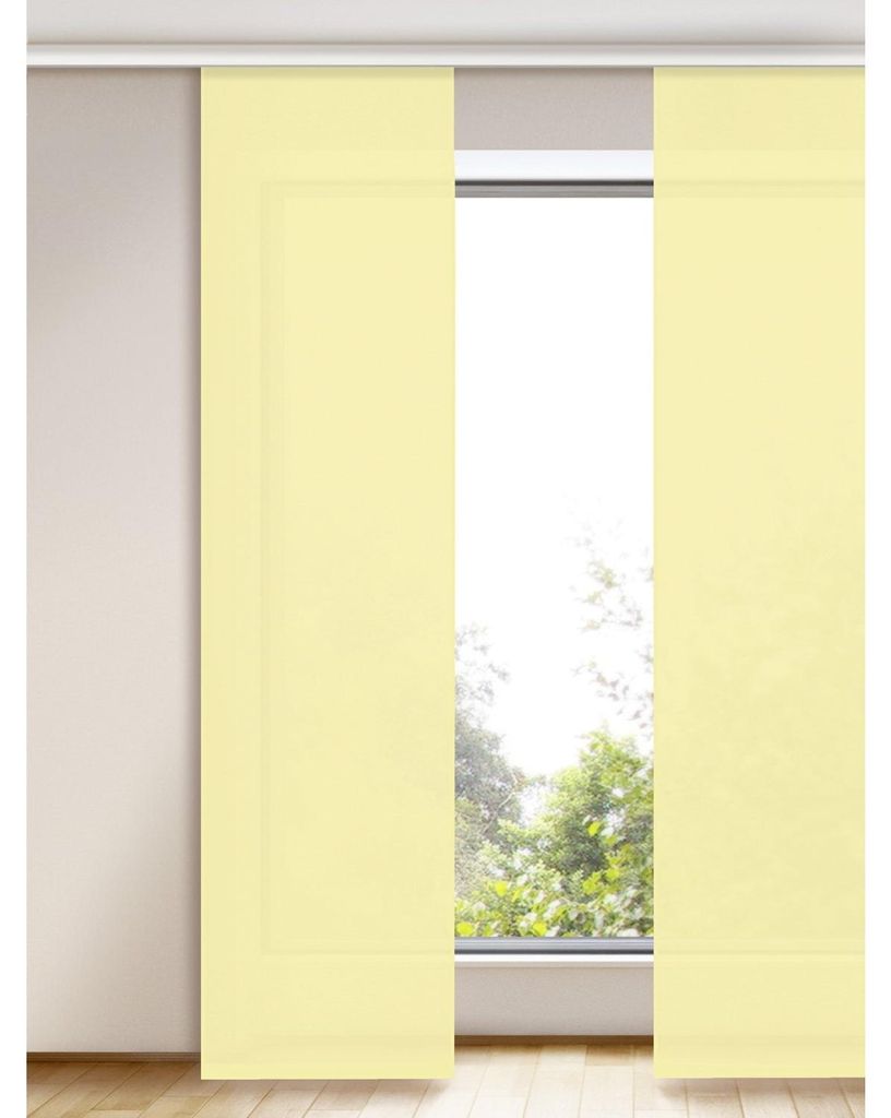 Flächenvorhang „Filip“:  Farbe: Gelb Größe (HxB): 245x60cm Produktbild 