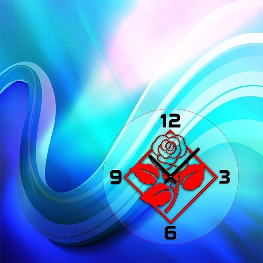 Horloge murale pour salon spacieux Dixtime 90cm décorative et chic