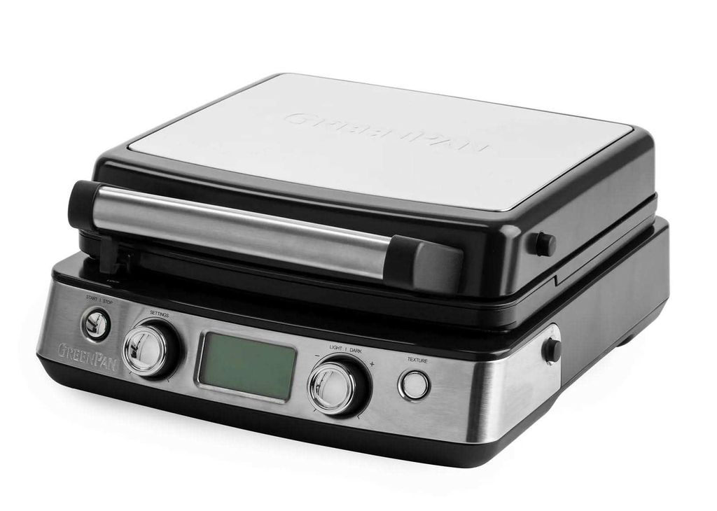 GreenPan Elite Waffeleisen Antihaftbeschichtung spülmaschinenfeste Platten