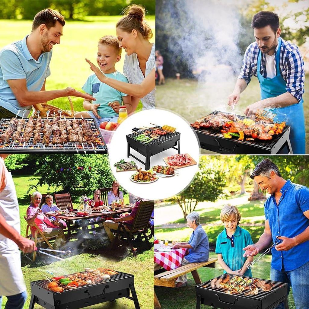 Tischgrill Holzkohle - Tischbarbecue Holzkohle - Tischbarbecue - Tischbbq - Tragbare Tischbbq