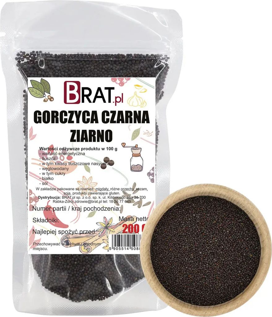Schwarze Senfkörner 200g Produktbild 