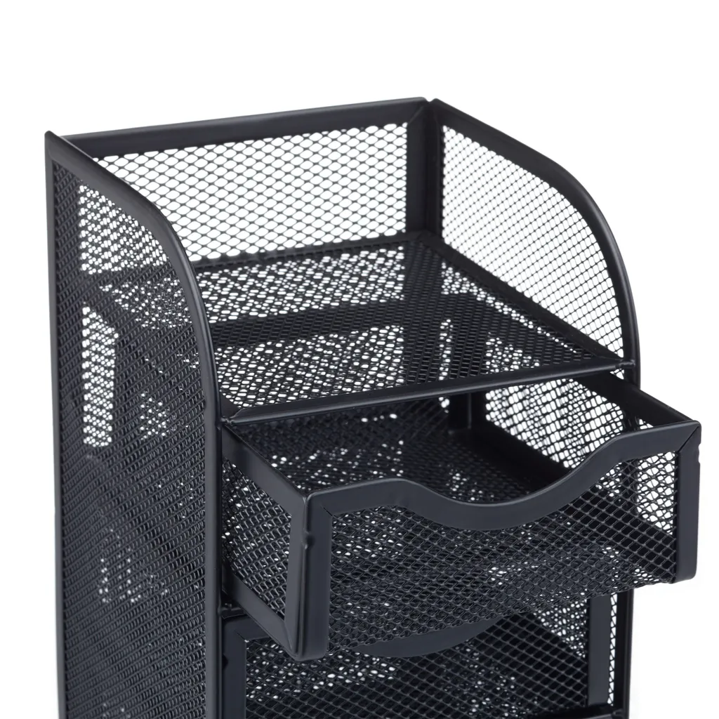 Relaxdays Mesh Organizer 3 Cassetti - Ottimizza la tua Gaming Station - 4