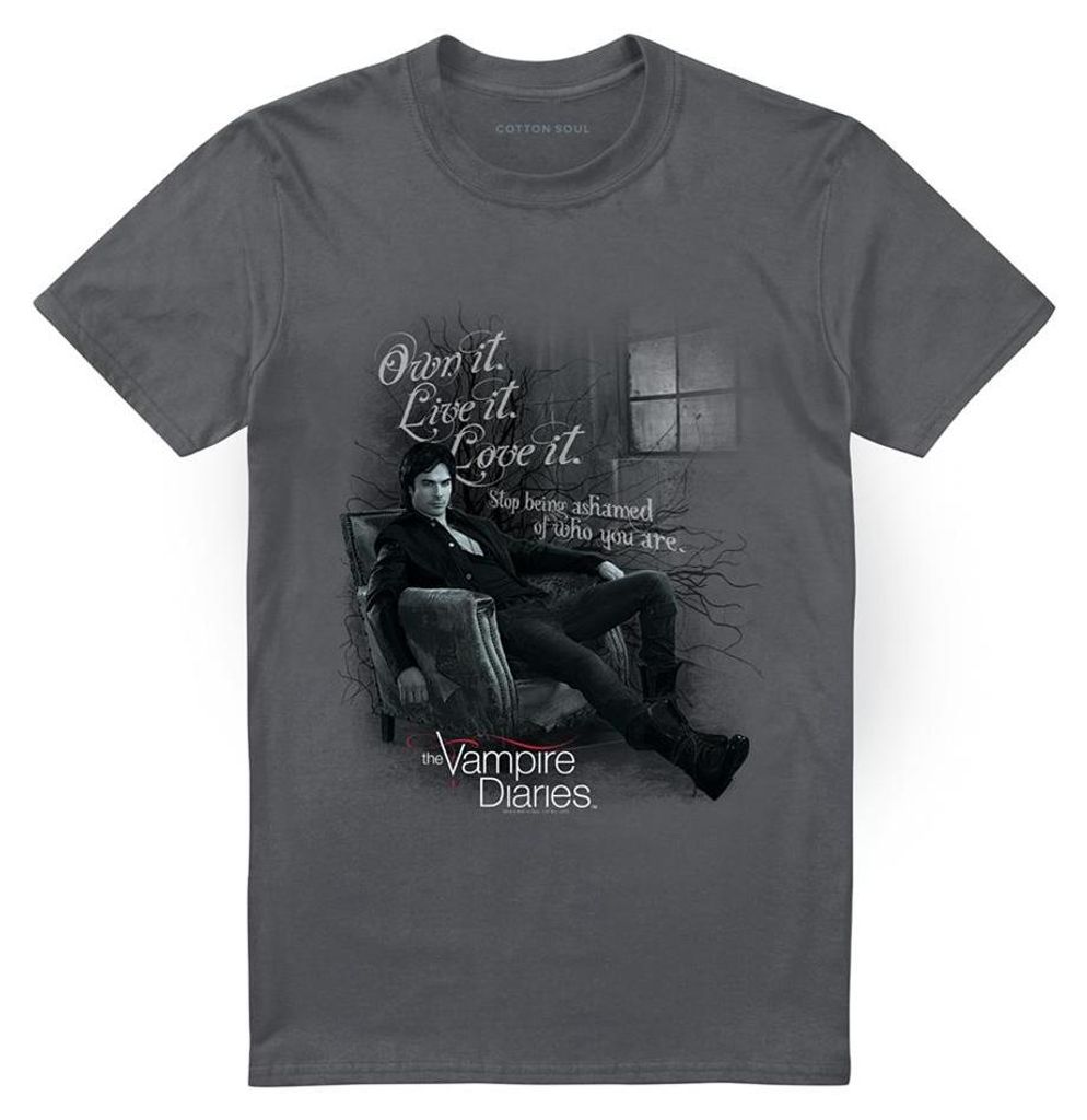 Vampire Diaries - "Be Yourself" T-Shirt für Herren/Damen Produktbild 