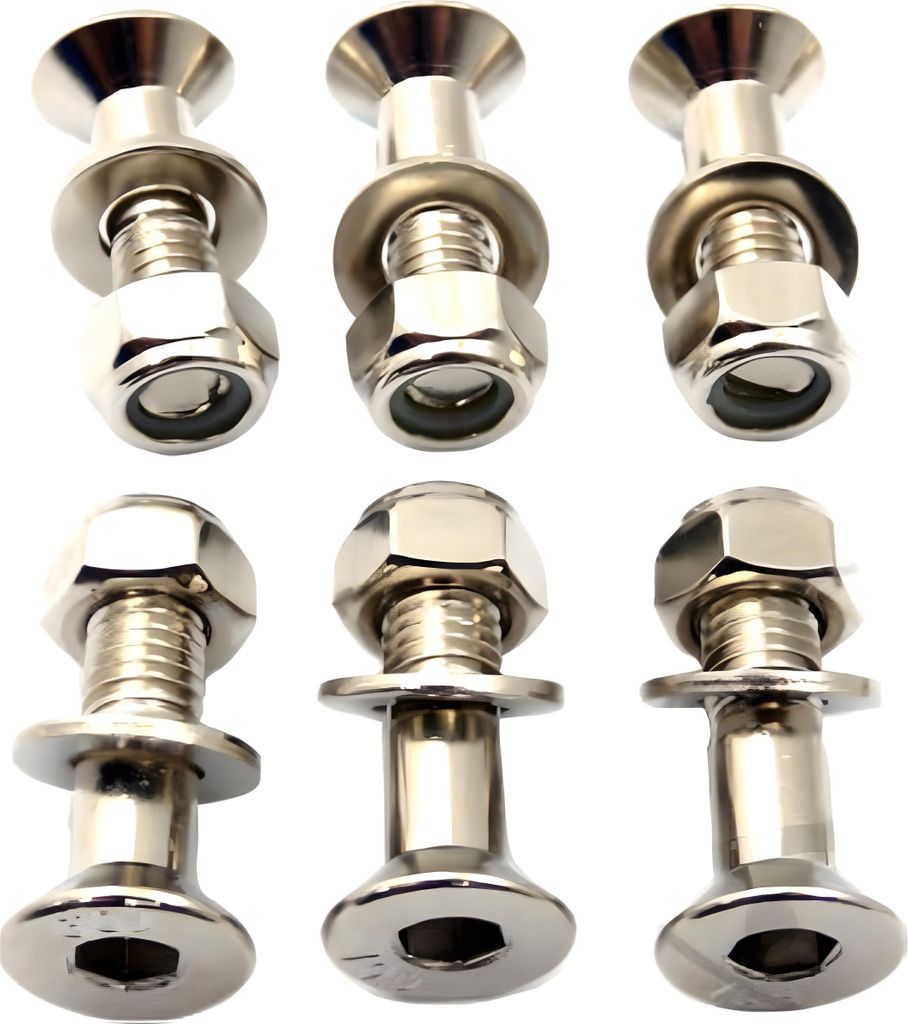 JMP Schraube Kettenrad Satz M8x1,25 30mm Verzinkt kompatibel mit Honda XR L XLR R, Kawasaki KX F KLX S, Yamaha WR X CR CRF / Rally, Aprilia SXV 80 ...