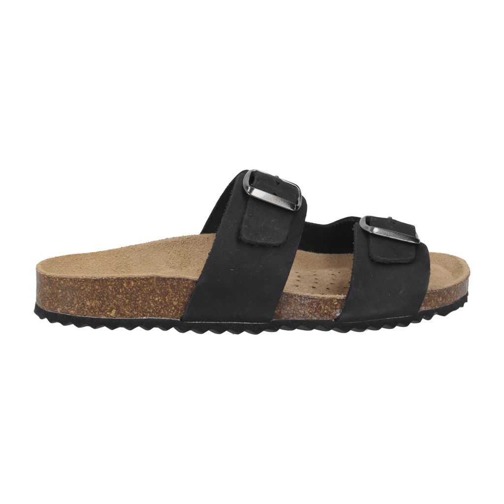 GEOX Sandalette BRIONIA, Rauleder, Schwarz, Damen