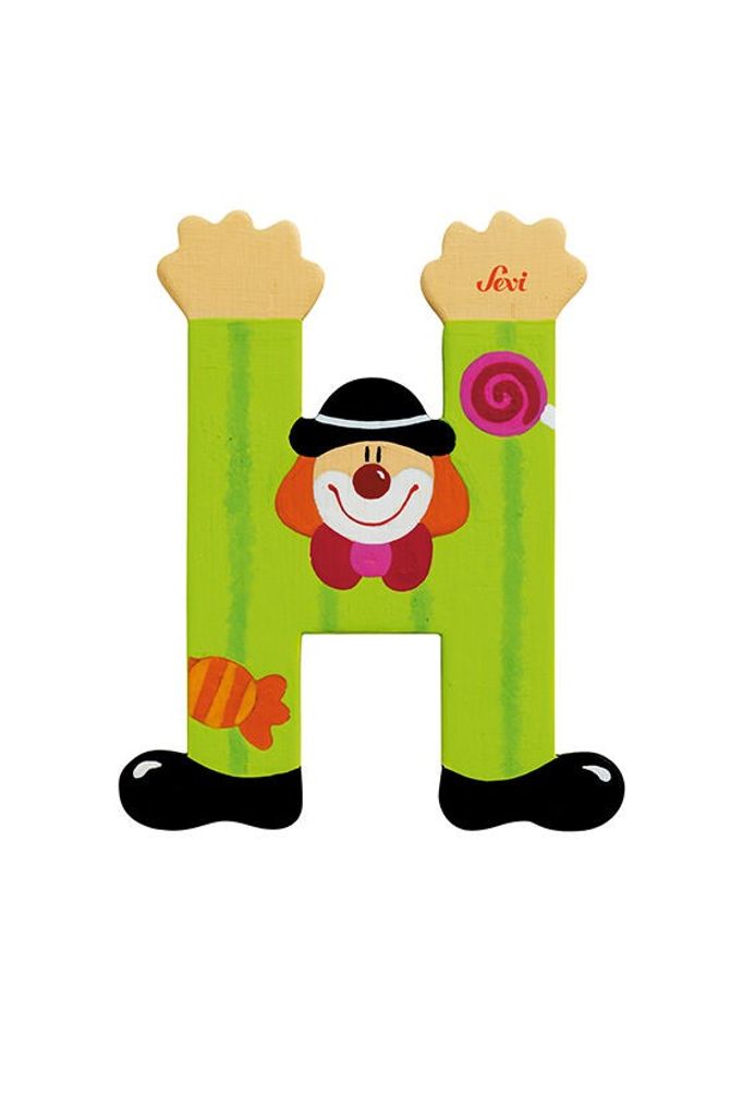 Trudi lettere di legno clown : Lettera H Ordinamento delle Immagine del prodotto 