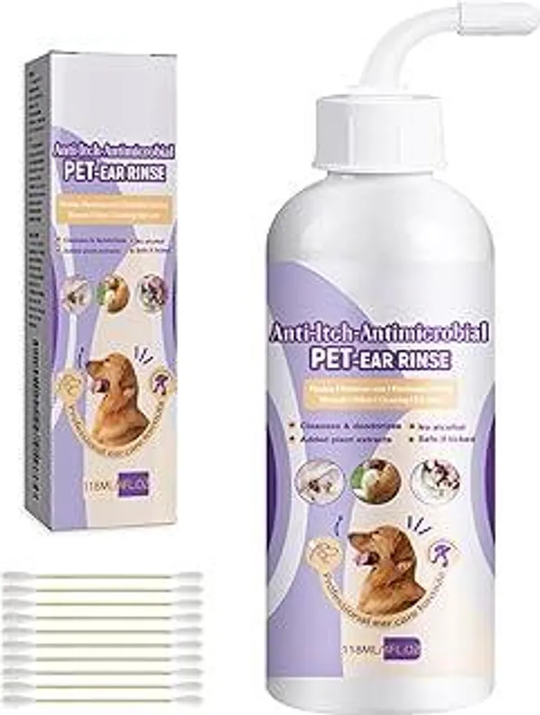 Detergente Orecchie Cane 118ml + 10 Fioc: Igiene Professionale Online