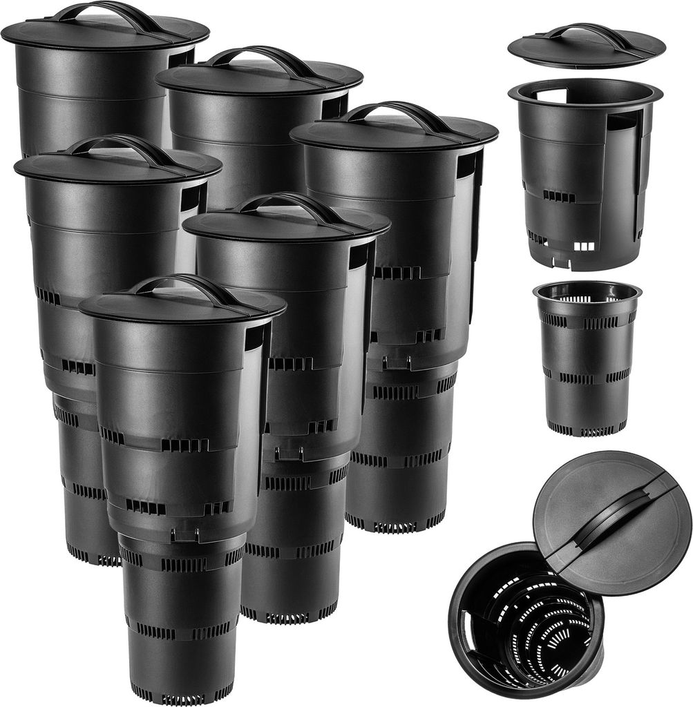 KADAX Composteur de jardin enterré en plastique, noir, 6 Image du produit 