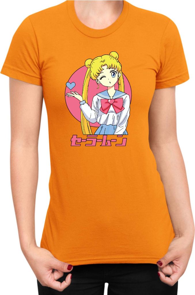 Damen T-Shirt Japan Anime Manga Sailor Anime Manga Moon 05 Sailor Princess, Lady S / Orange