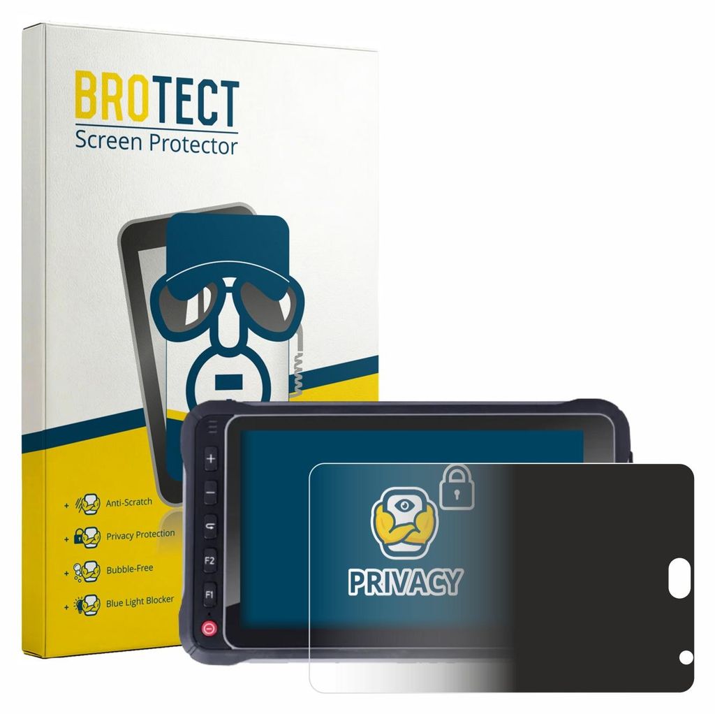 BROTECT Sichtschutzfolie für Hugerock X72 Anti-Spy Privacy Sichtschutz Blickschutz Folie Blaulicht-Schutz