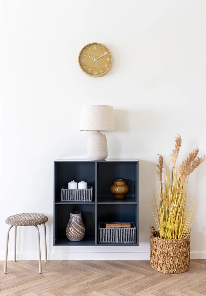 Horloge murale Rosolini ocre Ø30cm silencieuse au design moderne - 5