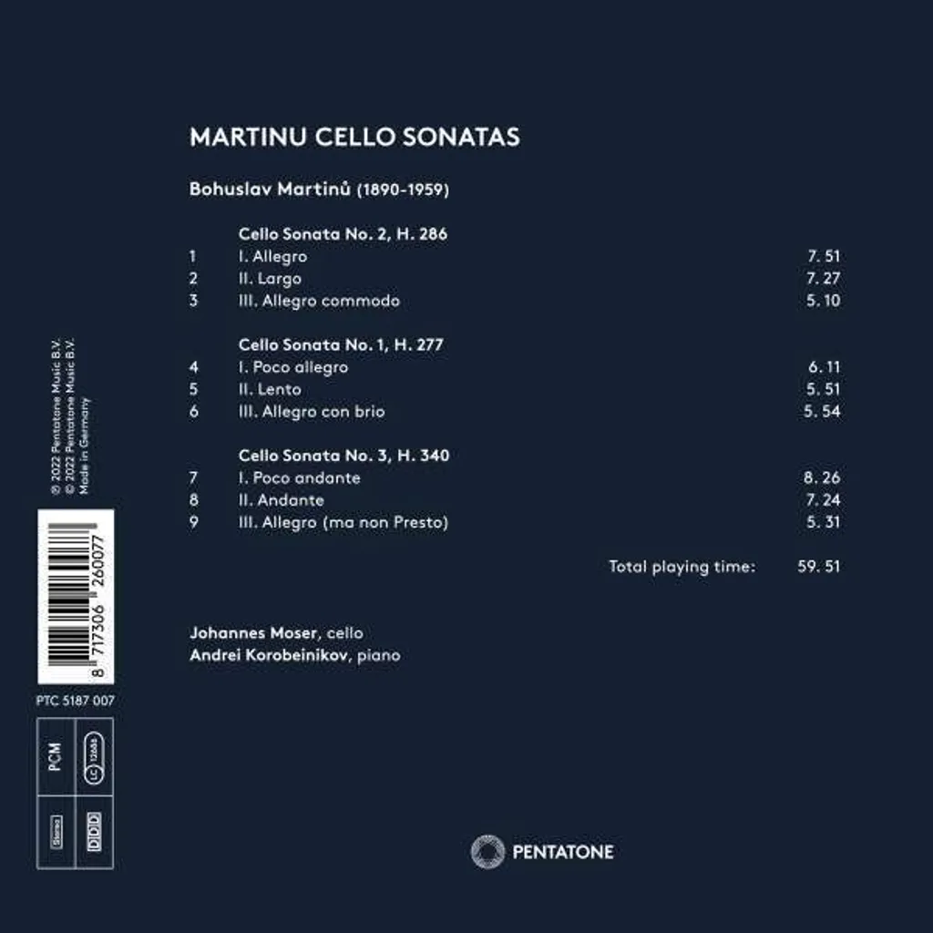 Sonates pour violoncelle de Martinu : Finies les erreurs de partition