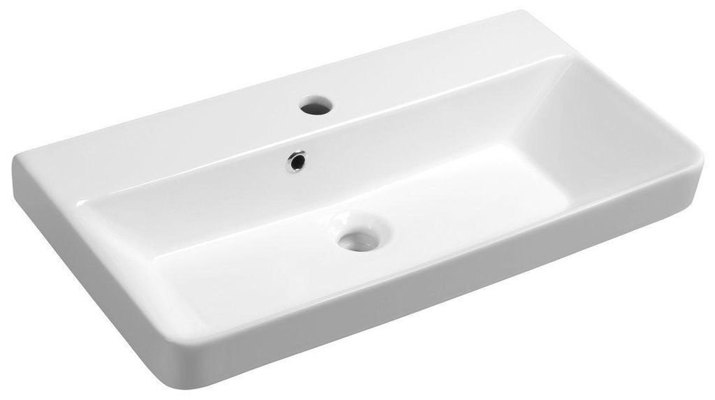 THALIE 70 Keramik-Waschtisch 70x37cm, weiss Produktbild 