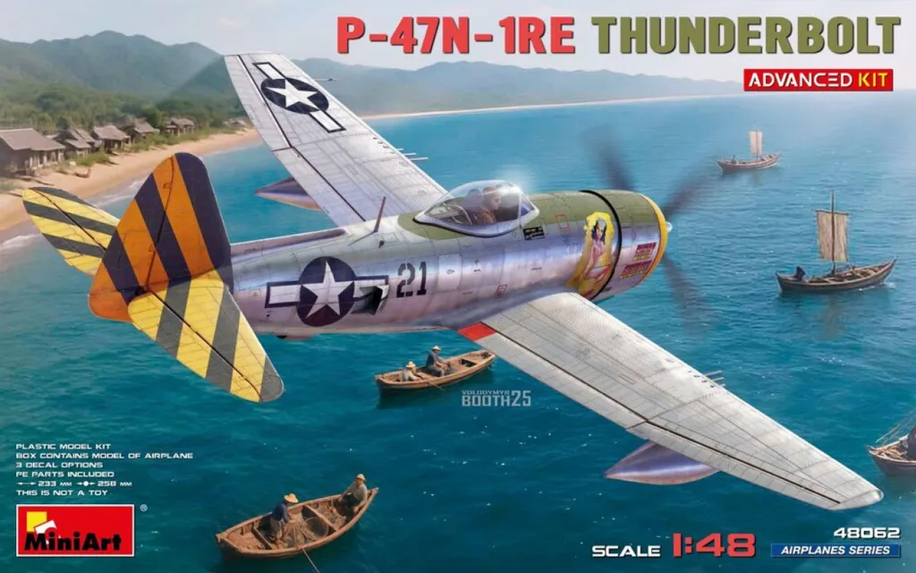 P-47N-1RE Thunderbolt 1:48 - Kit Avancé avec Gravures Haute Précision