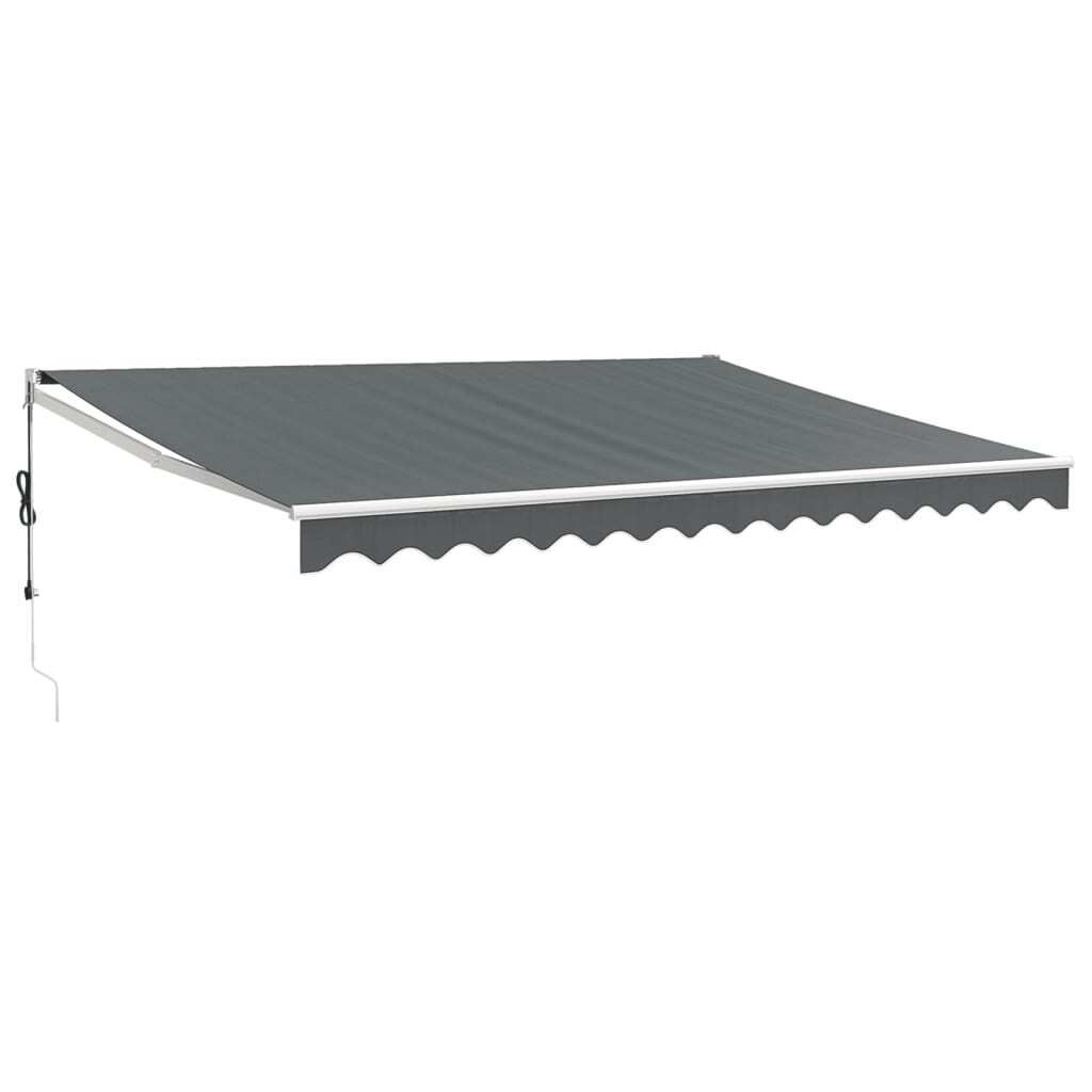 vidaXL Tenda da sole elettrica con manovella antracite Immagine del prodotto 