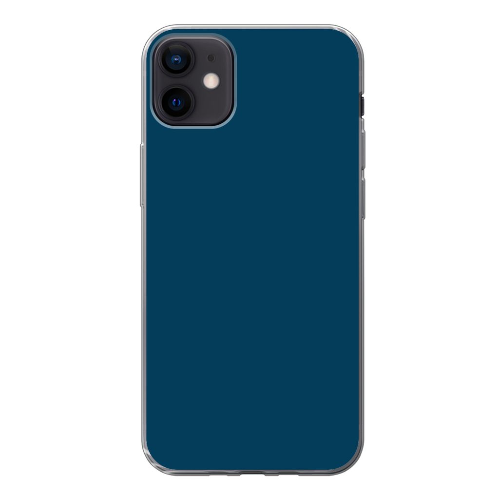 MuchoWow Handyhülle Schutzhülle Hülle für iPhone 12 mini Indigo - Palette - Farben Silikon Softcase Handy Hülle - Bild