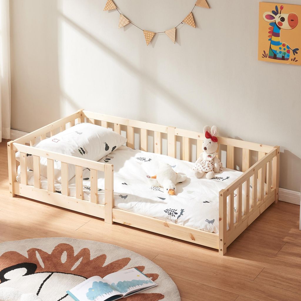 Letto per bambini 'Tanna' da terra 80 x 160 cm Letto Immagine del prodotto 