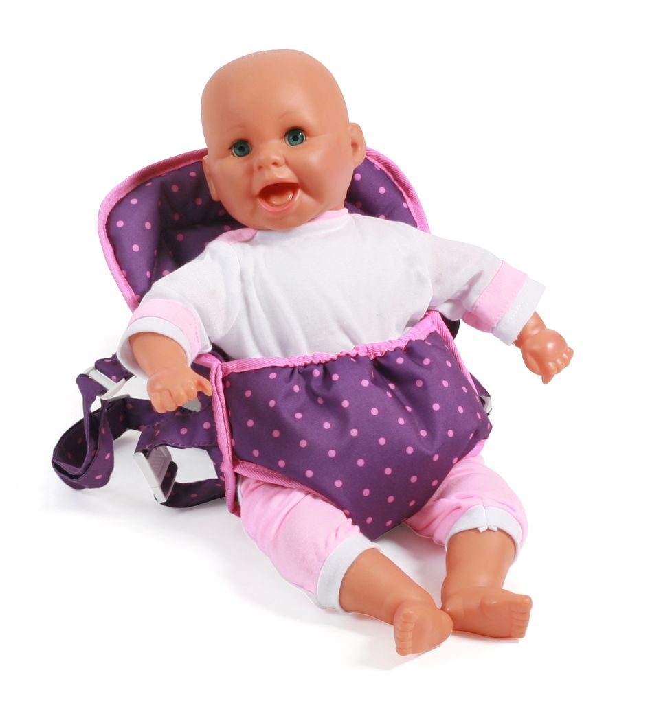 Bayer Chic 2000 Puppen-Tragegurt - Farbe: Dots Purple-Pink; 782 40
