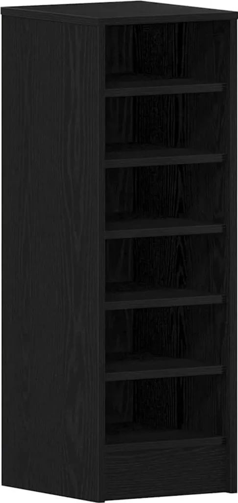 Scarpiera Legno Rovere Nero 90cm - Organizer Scarpe Salvaspazio