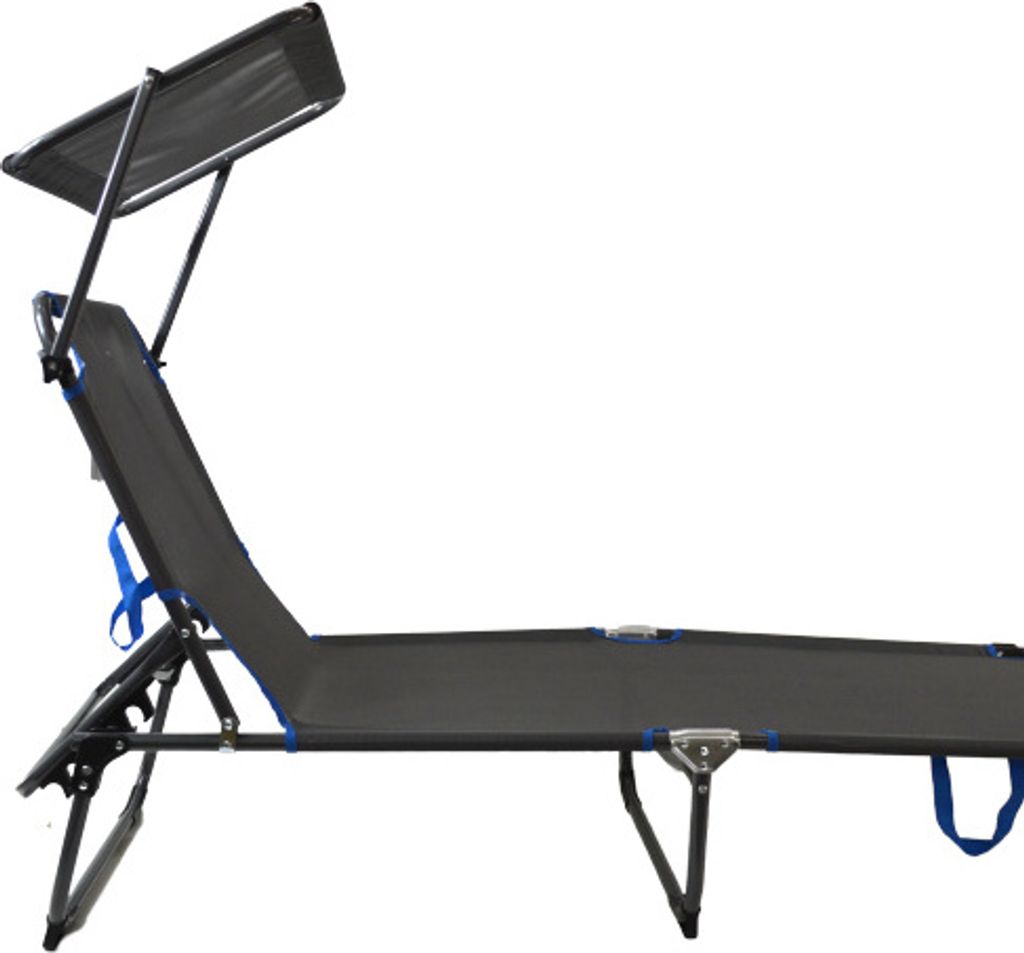greemotion Sonnenliege Lido, klappbare Liege mit Dach, ca. 183 x 61 x 50 cm