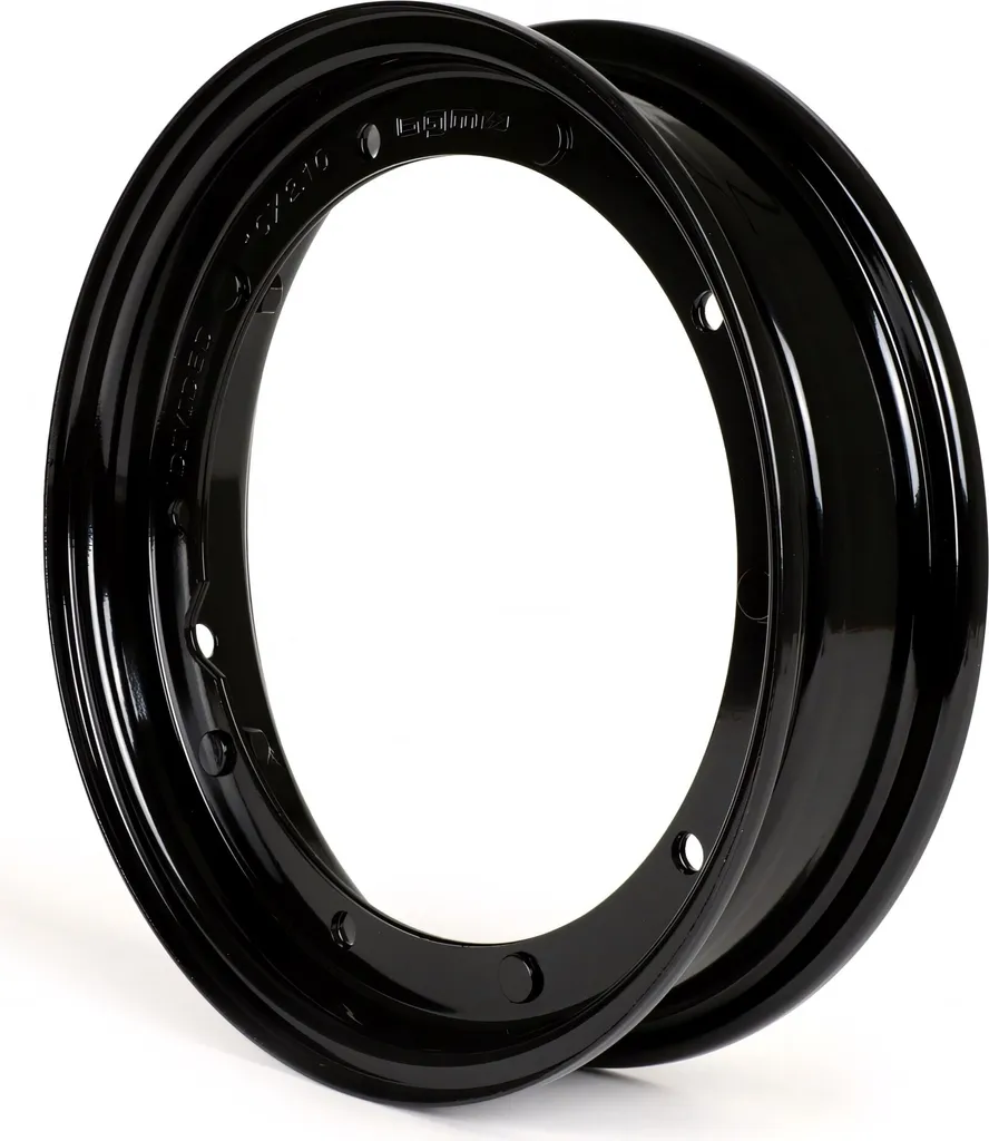 Jante Vespa 10 Pouces BGM Original Noire V2.0 contre Vibrations et Voilement