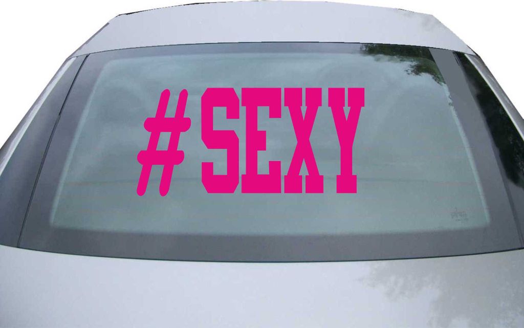 Indigos UG - Aufkleber Heckscheibe & Motorklappe DE6359 - pink - 600x285 mm - Sexy - Auto Scheiben Fenster Heckklappe Tuning Racing JDM - Die cut