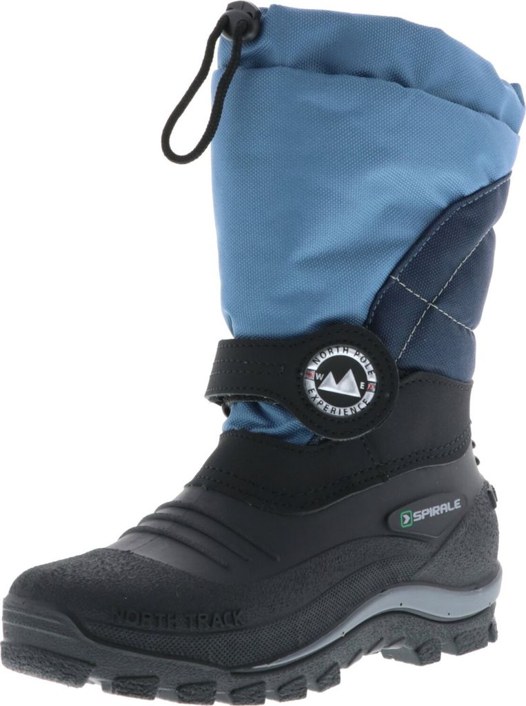 SPIRALE Kinder Jungen gefütterter Winterstiefel Snowboots blau, Größe:33, Farbe:Blau