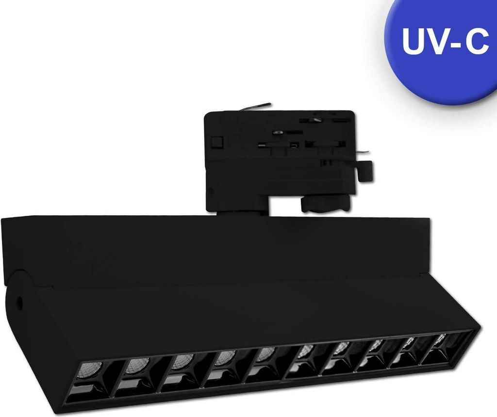 ISOLED 3-PH Schienen-Strahler UV-C 270nm, 10W, 50°, schwarz Produktbild 