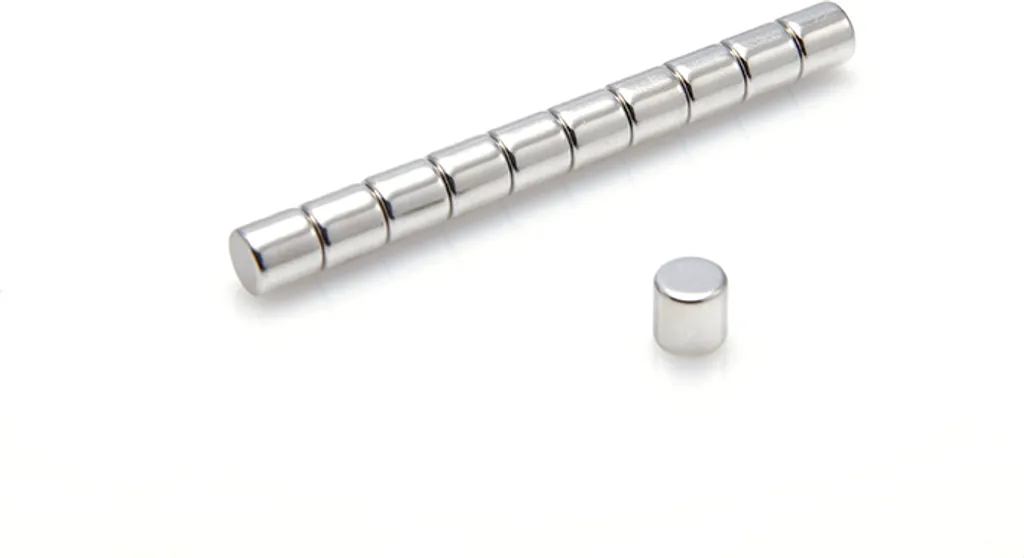 100 Magneti Neodimio 6x6 mm N38 - Calamite Super Potenti per Fai da Te