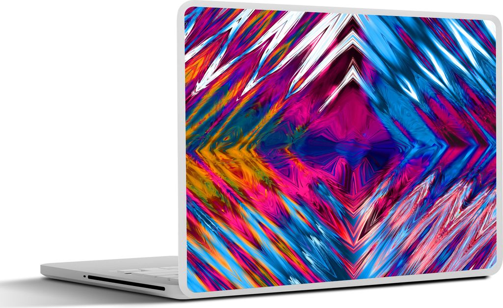 MuchoWow Laptop Aufkleber Sticker Cover Kunst - Diamanten - Psychedelisch 32.5x23.5 cm - Sticker für Laptop - Selbstklebend