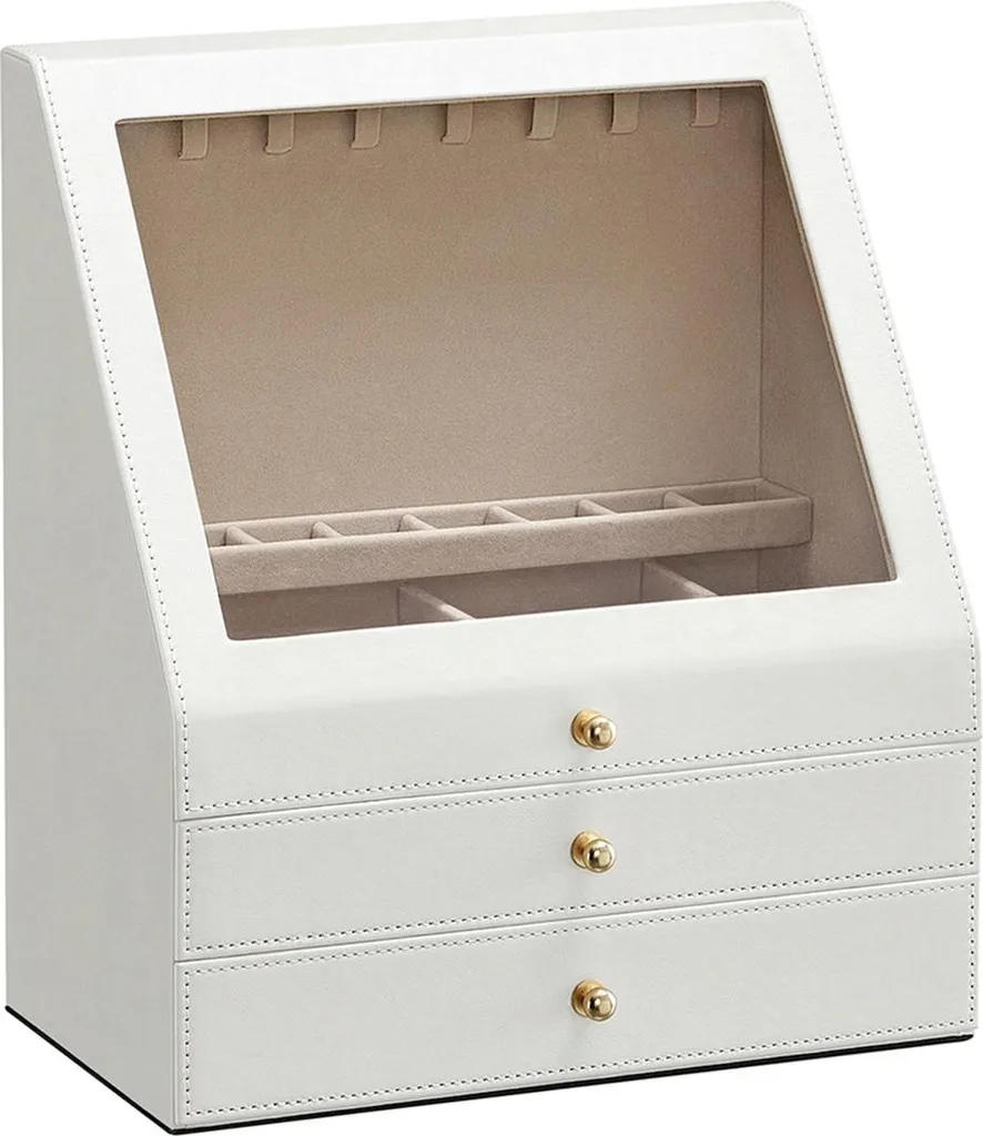 Organizer Gioielli Aesthetic | Portagioie Vetro Inclinato per Video