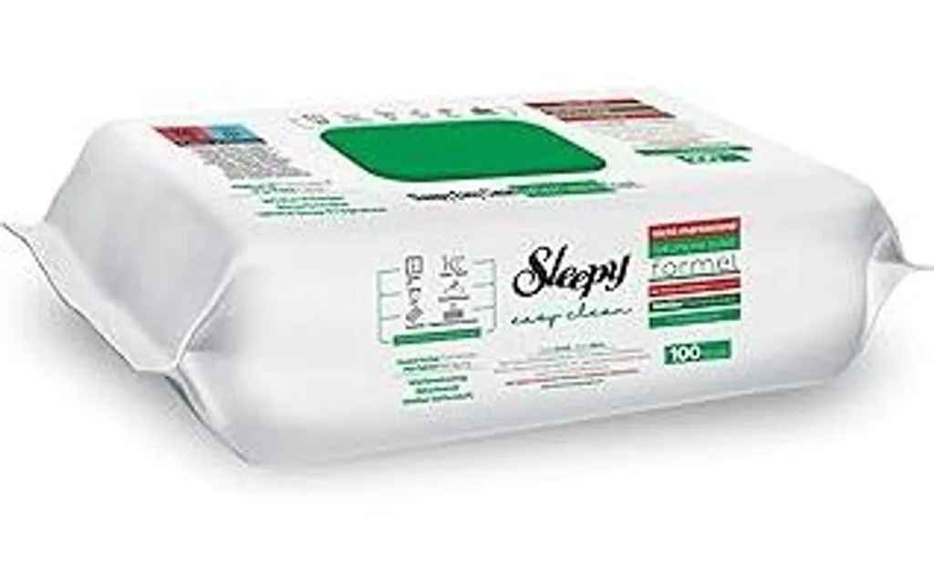 Sleepy Easy Clean Verde 100pz | Salviette Igienizzanti Sapone Bianco