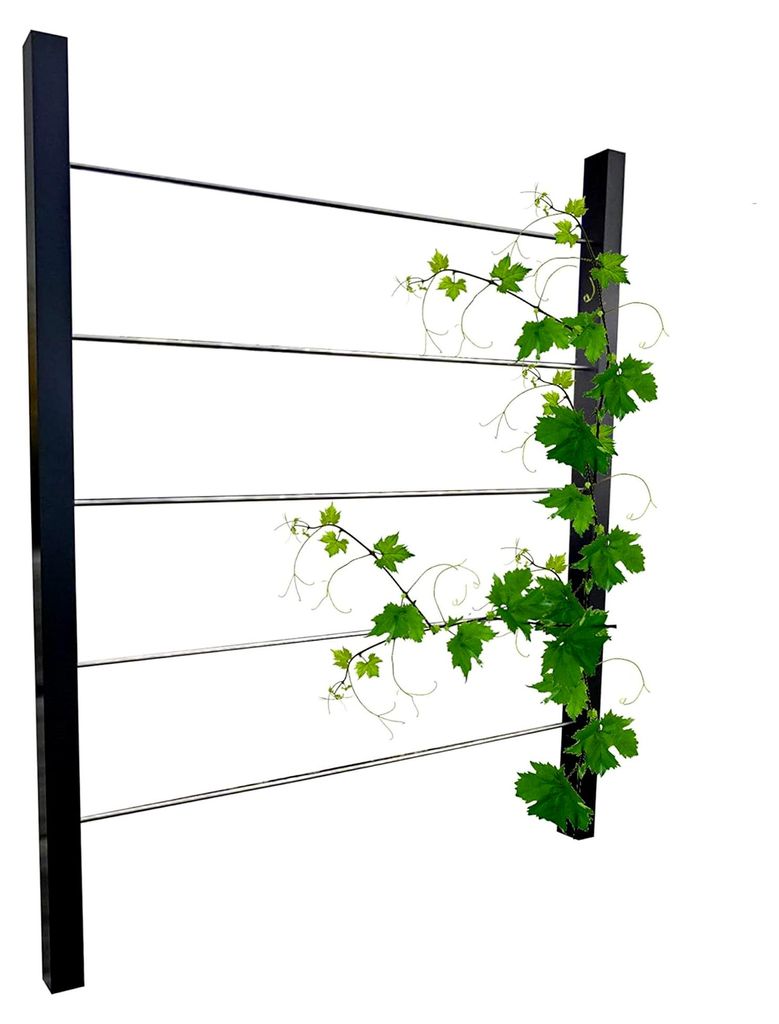 Rankhilfe aus Metall - 160x195cm - Geeignet für Pflanzen & Sichtschutz - Spalier mit Befestigungsset - Rankgitter für Garten & Terrasse