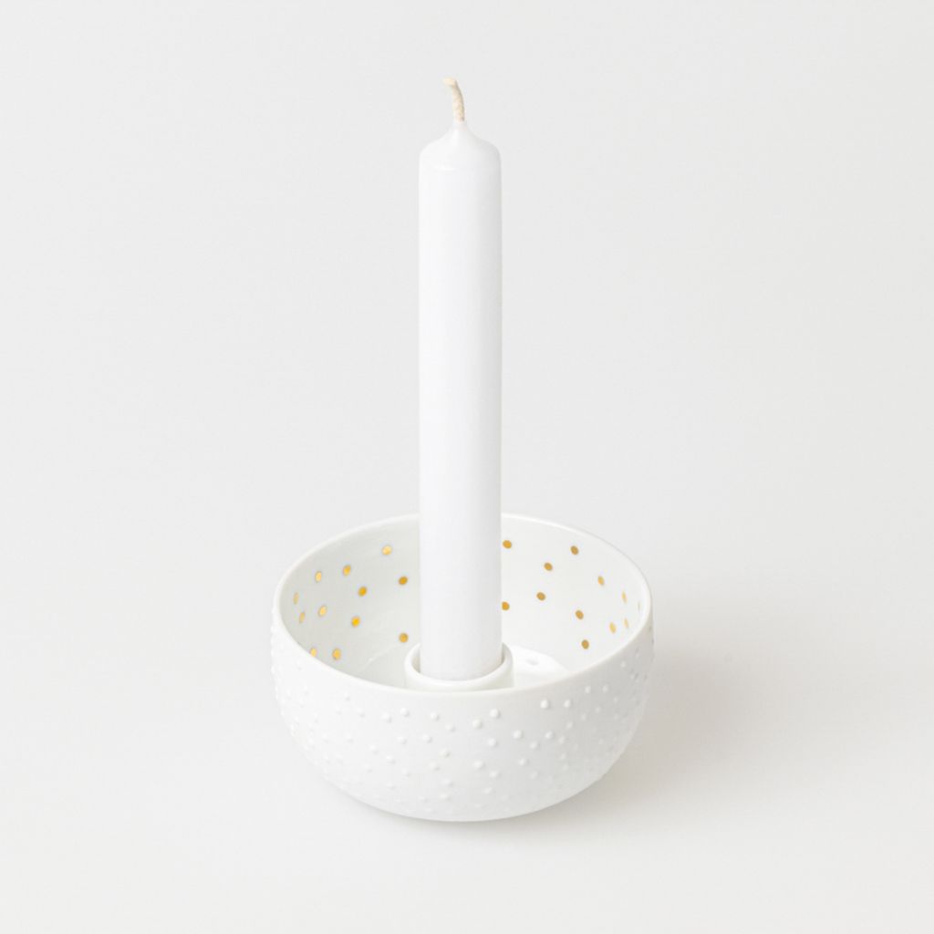 Räder Kerzenschälchen Punkte D.9,4cm, H.5cm Produktbild 