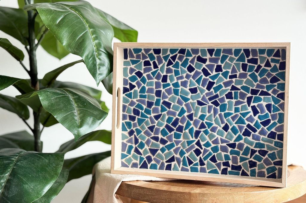 Vassoio a mosaico Little Creations set fai da te blu set Immagine del prodotto 